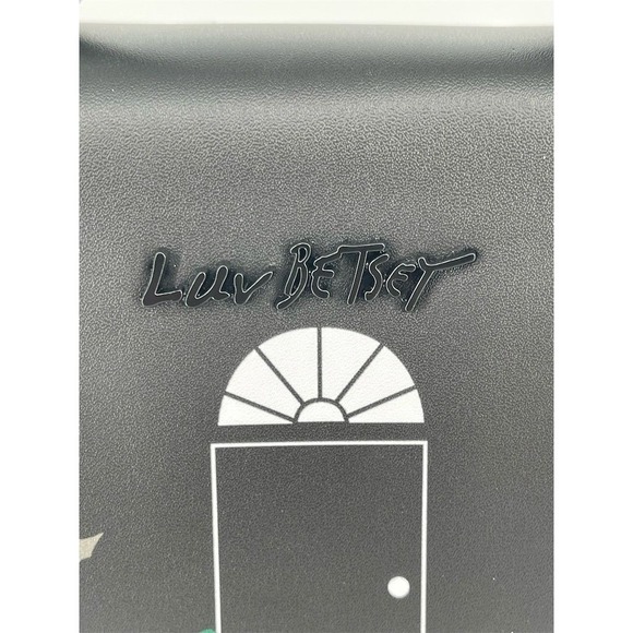 Betsey Johnson Haunted House Crossbody Bag with Bat Charm Black Halloween NWT - Picture 8 of 10